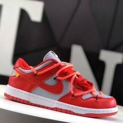 Nike Dunk Low Off White University Red 1