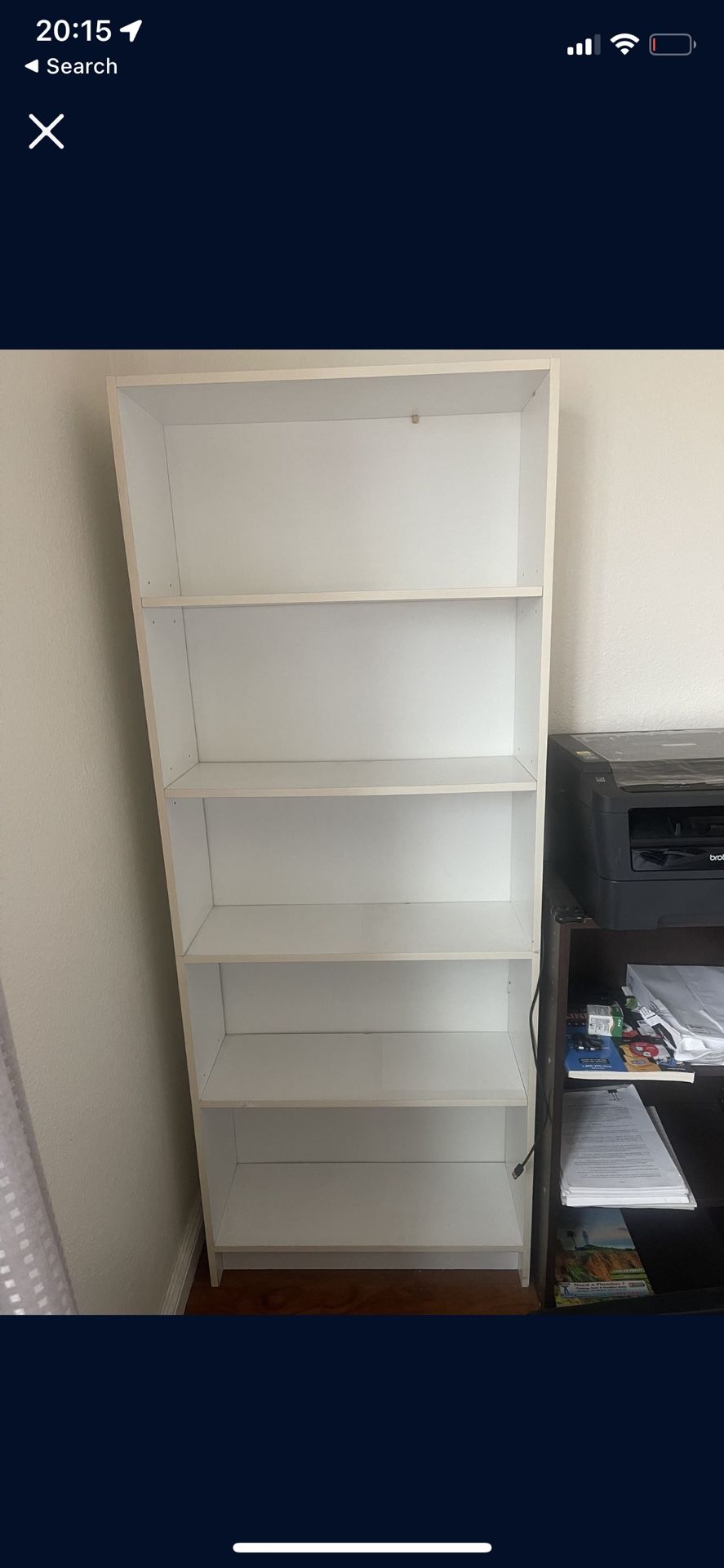 White Bookshelf