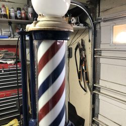 Sidewalk Barber Pole 
