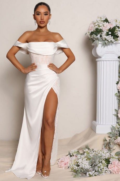 Fashion Nova White Wedding Dress