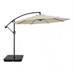 StyleWell 10 ft Offset Umbrella w/Base