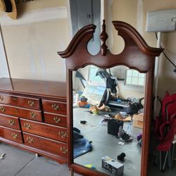 Beautiful Antique Dresser With Mirror