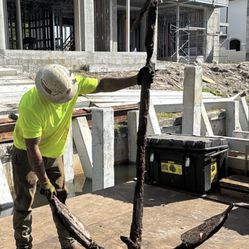 Old Rusty Anchor 8 Foot Long 5 Foot Wide