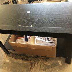 Small Table, Shelving, Mirror + cabinet 