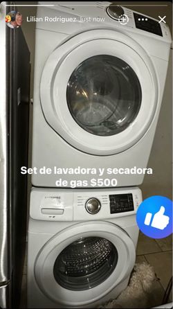 Set de lavadora y secadora de gas $500
