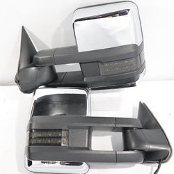 03-06 Chevy silverado/Gmc sierra chrome/smoked led / heated towing mirrors
