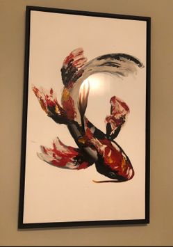 Koi Fish Wall Decor 35.5x59