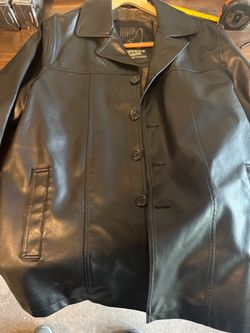 Whispering Smith Black Leather Jacket medium