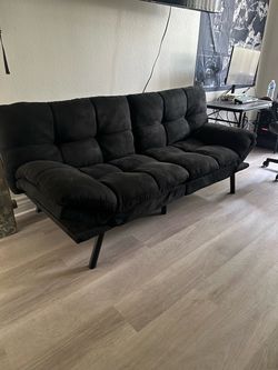 Futon Couch Black