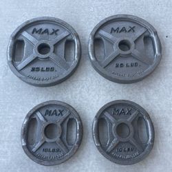 Olympic Weights 25lb and 10lb Plates 