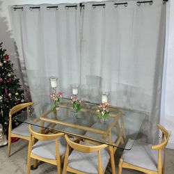MCM GlassTop Diming Table & 6 Chairs PRICE DROP 💰