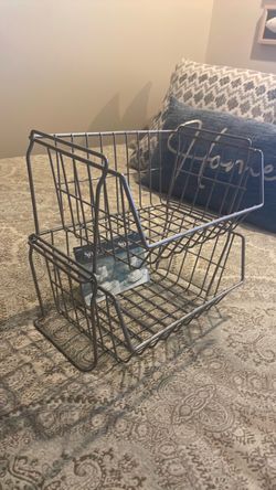 NEW Stackable Metal Wire Storage Baskets