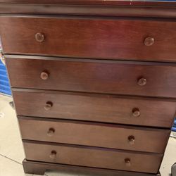 Vintage Pali Volterra 5 Drawer Dresser