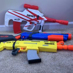 3 Fortnite Nerf Guns! 