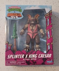 TMNT X Godzilla Splinter X King Caesar Figure Mystical Mentor Playmates