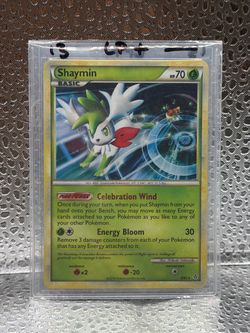 Shaymin 8/95 Pokémon Card HGSS Unleashed HOLO AND REVERSE HOLO PSA8