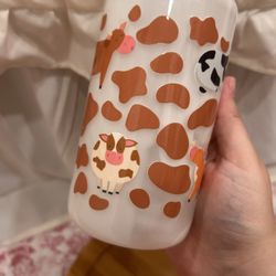 Cute cow milk cup 🐮🤍