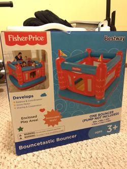Fisher price best sale bouncetastic inflatable castle