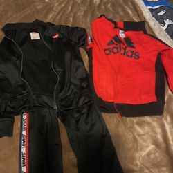 Boys Levis Set And Adidas Sweater Size 7 