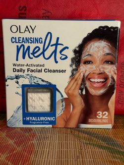 Olay cleansing melts + hyaluronic fragrance free