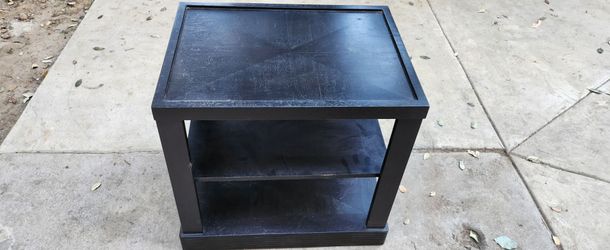 Solid  darkwood end table