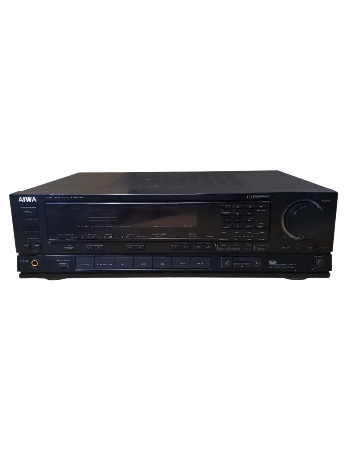 RARE AIWA Stereo AV Receiver Dolby Surround Sound AXR-004U