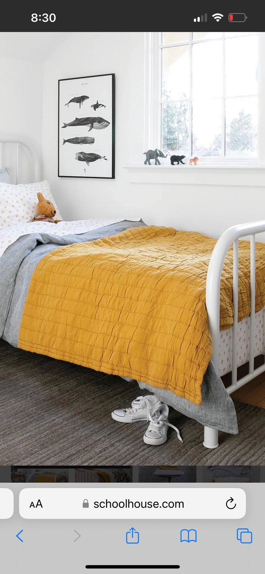Schoolhouse Brand Channeled Cotton Quilt (full/queen)