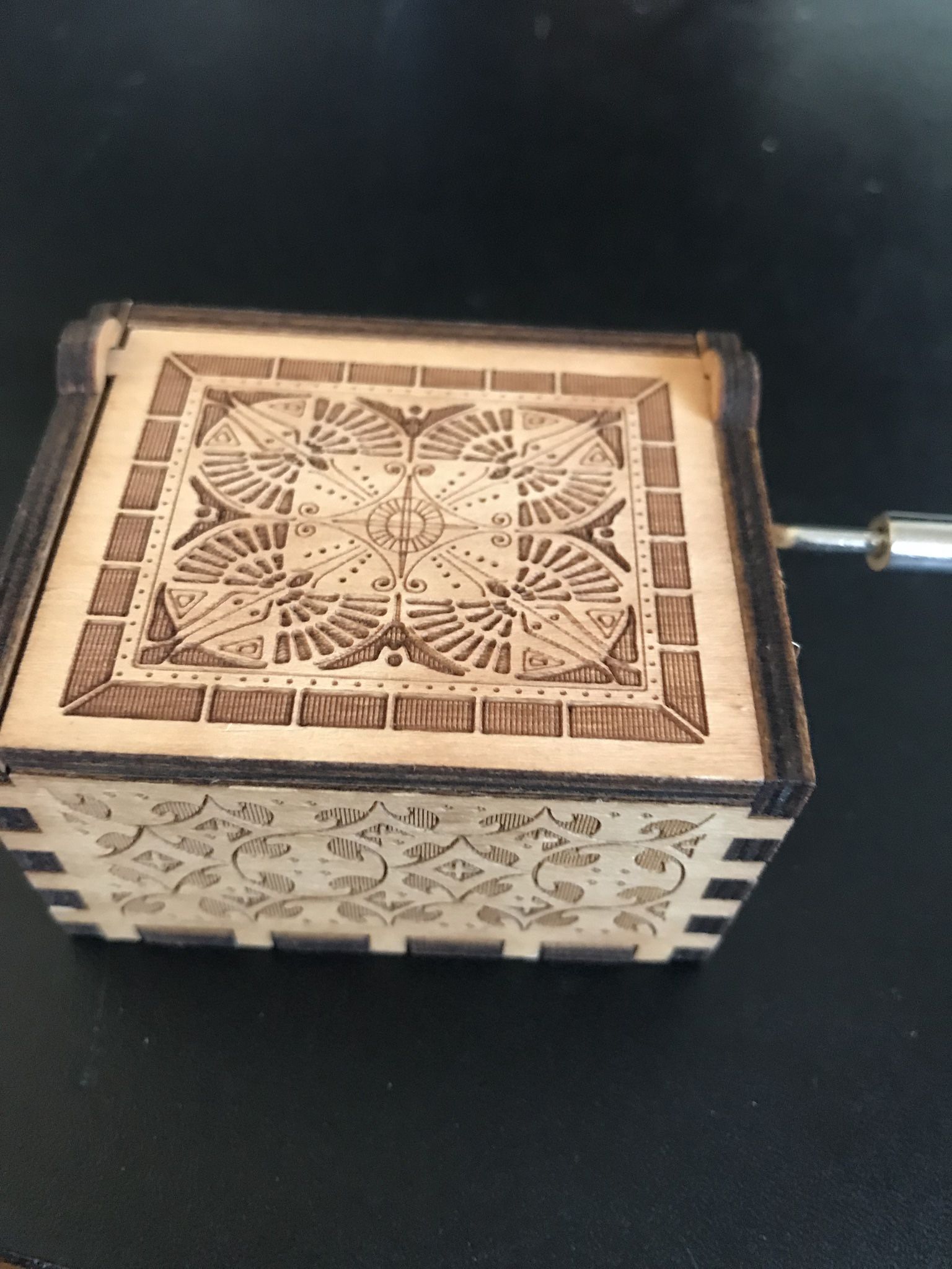 Vintage Sunshine Wooden Music Box Gift