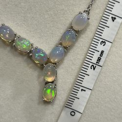 New Genuine, Natural Opal Necklace