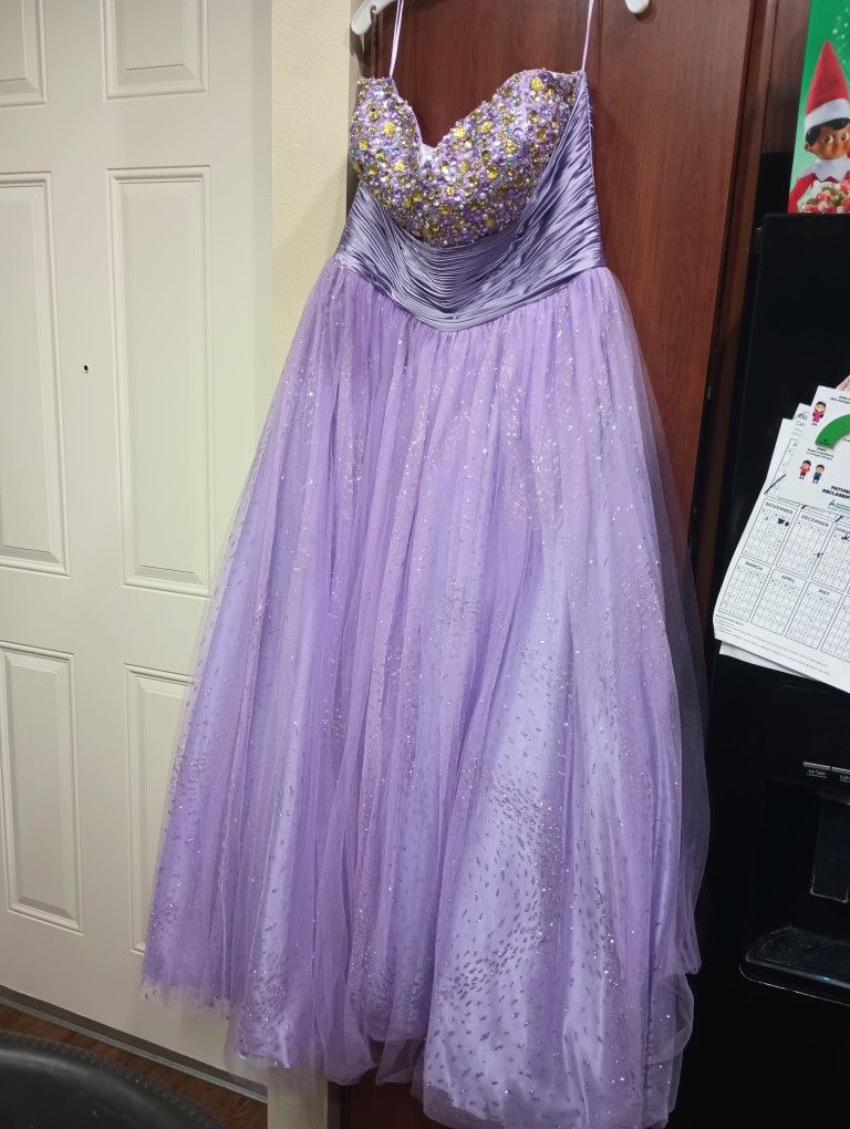Used Beyond Division Of Jovani Purples Dress Size 20