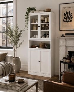 72" Tall Metal Storage Cabinets with 4 Doors and Shelves, Kitchen Pantry Cabinet,Freestanding J-4