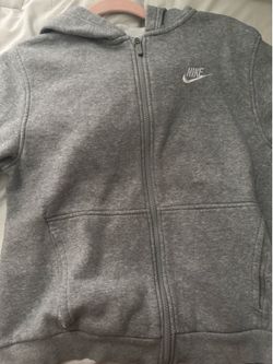Grey Nike zip up