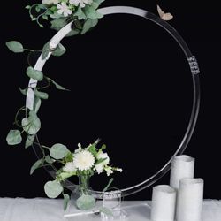 Acrylic Hoop Centerpiece 
