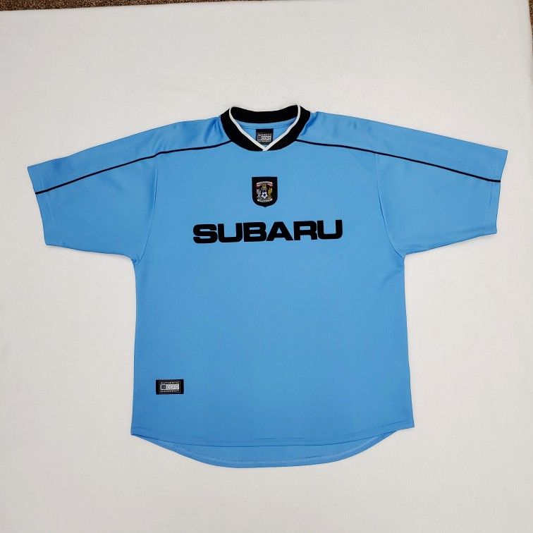 COVENTRY CITY Mens L 42/44 Vintage Home Football Shirt Jersey 2001-2002 Soccer