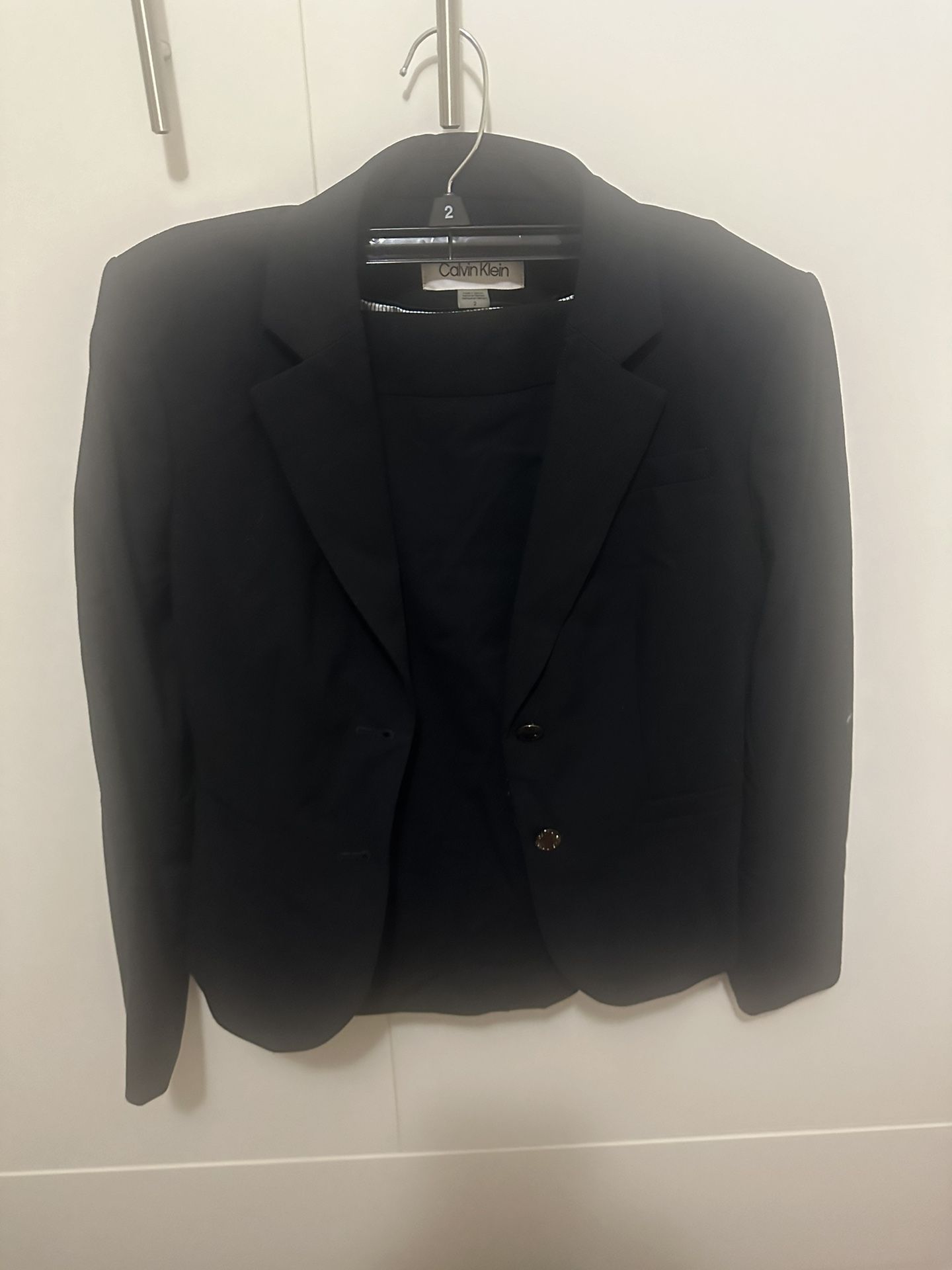 Calvin Klein Suit Set Blazer and Skirt - Navy Blue