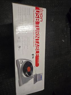 Brand new in box turn table... you can play or record vinyl 