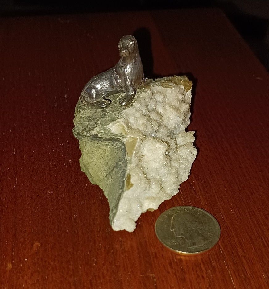 Unphotogenic Petwer Seal on All Natural Quartz Rock