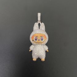 Labubu 925 Silver Moisannite Pendant