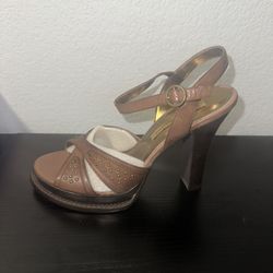 Brown Leather Heels