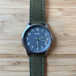 MVMT Field Watch - Pine Green Nylon Band