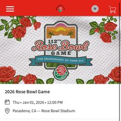 Three (3) 2026 Rose Bowl Tickets
