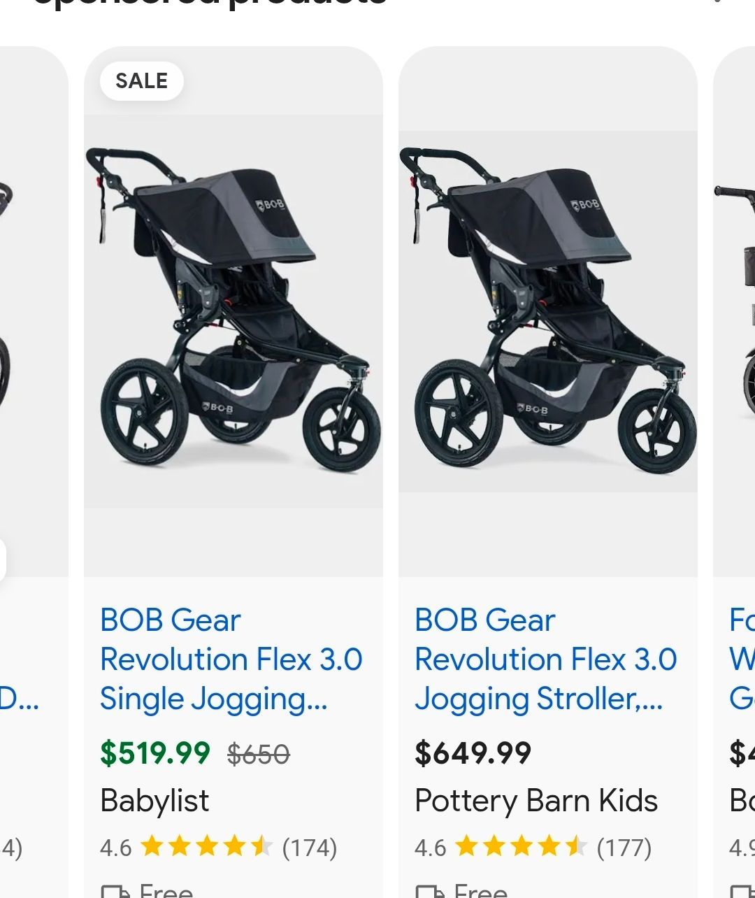 Bobs jogging stroller
