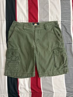 Green Cargo Shorts