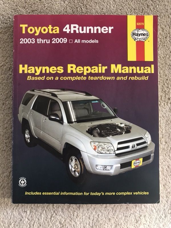 Toyota 4runner Repair Manual