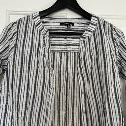 Striped Button up blouse