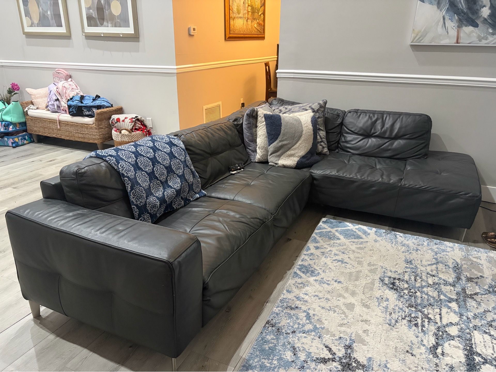 Leather sofa