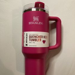 Stanley 40 oz Stainless Steel H2.0 Flowstate Quencher Tumbler Cosmo Pink