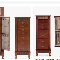 Stand Up Jewelry Cabinet & Curio 