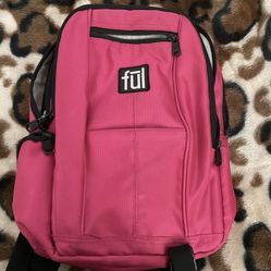 Ful Fuchsia Backpack Carry On Hiking Walking School Bag