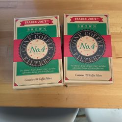trader joe's cone coffee filters #4 100pieces/box
